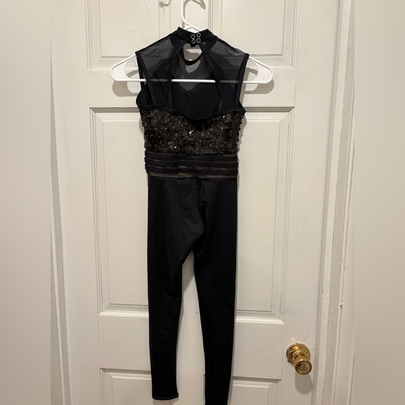 Weissman Black Sequin Jumpsuit - Picture 3 of 4